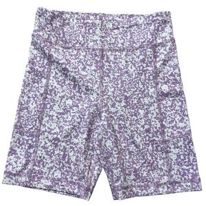 Zelos•🎉HP🥳 Girls Compression Bike Shorts Lavender White, Size XL,